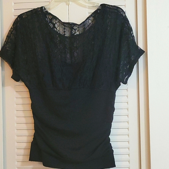 Black Lace Top - Picture 1 of 6